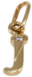 Ékszershop Köves J betű arany medál (1330903)