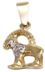 Ékszershop Bicolor köves bak arany medál (1333789)