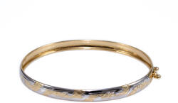 Ékszershop Bicolor vésett arany karreif (1332512)
