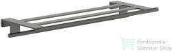 Hansgrohe ADDSTORIS S fali törölközőtartó polc, szálcsiszolt fekete króm 41781340 (41781340)