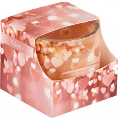  Illatmécses üvegpohárban valentin 1db