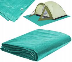 GardenLine 4x4 m-es Medence szőnyeg, tarpaulin, alumínium rögzítőlyukkal, zöld, 70 g/m2 (DEK4140)