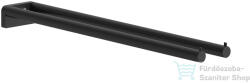 Hansgrohe ADDSTORIS S 44 cm-es dupla törölközőtartó, matt fekete 41787670 (41787670)