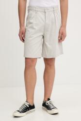 Levi's pamut rövidnadrág BAGGY PLEATED - szürke 30
