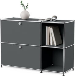 Tchibo - /Cn3 fém komód 2 lenyíló ajtóval - zöld