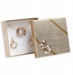  Kartondoboz Arany Ékszer Fülbevaló Gyűrű Szett Sláger