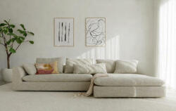 SITS MILOU 3 személyes kanapé ottománnal JOBBOS kivitel