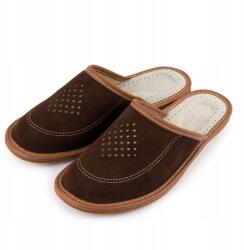 Nowo Férfi papucs barna bőr papucs 42-es (M-2026)