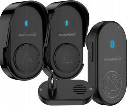  Vezeték nélküli csengő Vízálló előtető 250M 2T1R Hangerő Dallamok (F501 1T+2R)