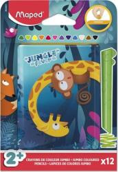 Maped Színes ceruza készlet, fém perselyben, MAPED "Jungle Fever Infinity Kidy", 12 különbözõ szín (12 db) (IMA864601)