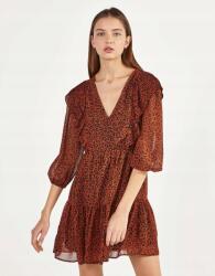 Bershka Barna Ruha Animal Print Fodros (s) (217536)