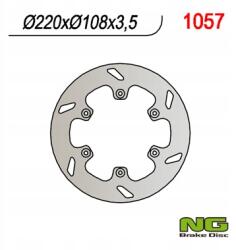 NG Brake Disc Ng Féktárcsa Hátsó Gas Gas 125/250/300/450 '94-'20 (220X108X3, 5) (6X6,