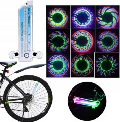  Kerékvilágítás küllők Led kerékpár lámpa első hátsó színes (Światła szprychowe 1 szt.)