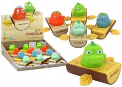 LEAN Toys Felhúzható Dinoszaurusz Fürdőjáték Csónakban (5905991005599)