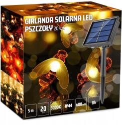 Interlook Kerti Fényfüzér Napelemes Lánc 20 Izzó 5m Méhek (BEE-20LED-5M PSZCZÓŁKI)