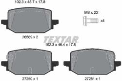 TEXTAR Sada brzdových platničiek kotúčovej brzdy TEXTAR 2658903 (2658903)