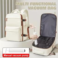  Utazó Hátizsák- Vákuumos -Bézs- 40 X 25 X 20 cm (BT802043-2-1-3-1-1) - olcsotaskak - 21 990 Ft