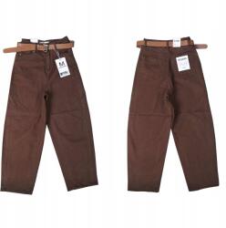 M. Sara Balloon Női Farmer Nadrág Barna Csokoládé Magas Derekú 36/S