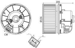 MAHLE Vnútorný ventilátor MAHLE AB 245 000S (AB 245 000S)