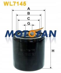 WIX Filters WL7145 Olajszűrő helyettesítő OP583