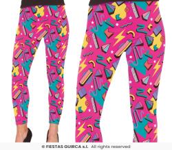 Fiestas Guirca Rózsaszín Disco Geometrikus Leggings Nyári Nadrág 80 90 L (16405)