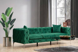Rococo Design 3 személyes kanapé Rococo 237 cm zöld - estilofina - 445 000 Ft