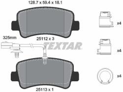 TEXTAR Sada brzdových platničiek kotúčovej brzdy TEXTAR 2511209 (2511209)