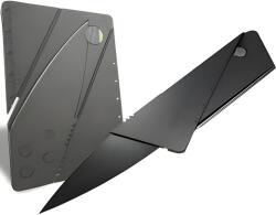 HARAHU CR-39382 Survival kártya késsel - Fekete KP39382