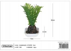 Mesterséges Szobanövény 20CM Zöld Dekoráció (929192)