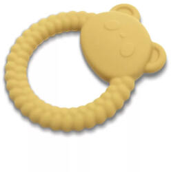 Lorelli Panda természetes szilikon rágóka - Yellow