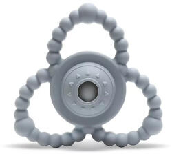 Lorelli Természetes szilikon csörgő-rágóka - Grey