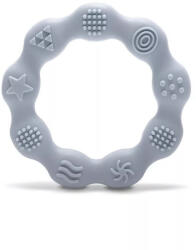 Lorelli Természetes szilikon rágóka karika - Grey