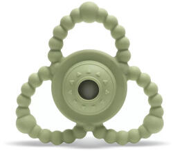 Lorelli Természetes szilikon csörgő-rágóka - Fresh Green