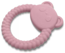 Lorelli Panda természetes szilikon rágóka - Deep Pink