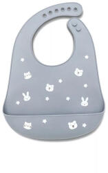 Lorelli szilikon előke - Grey - bebibolt