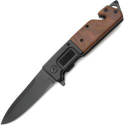 HARAHU SR-39374 Outdoor összecsukható kés - Fekete/Barna KP39374