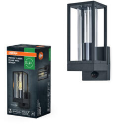 OSRAM Endura Osram Gray IP44 kerti fali lámpa mozgás- és alkonyérzékelővel (4099854415654)