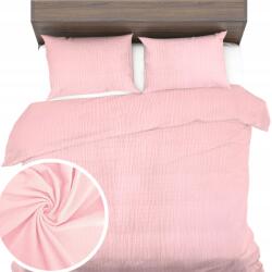 Sense Ágyneműhuzat Muszlin 160x200+1x70x80 Ágyneműhuzat finom légáteresztő Természetes Öko (MUŚLIN JASNY RÓŻ)