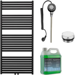 Cerano - Vincenzo fürdőszobai elektromos radiátor szett - WIFI - 600W - matt fekete - 1330x600 mm - cerano - 145 513 Ft