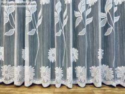 fuggonyoutlet Nagy Margaréta, fehér, 300x250 cm