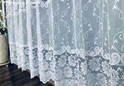 fuggonyoutlet Inda rozsa, fehér, 400x175 cm