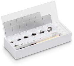 KERN súlykészlet 1 mg - 500 mg, lemez súlyok, OIML E1 súlyosztály, műanyag dobozban (308-22)