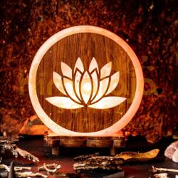  Himalája Sólámpa - LÓTUSZVIRÁG korong forma (SLK-LOT)