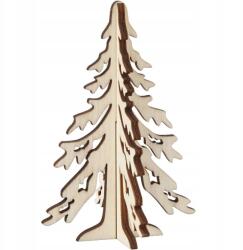 Kraftika Natúr karácsonyfa rétegelt lemezből H: 12, 5 cm (zxzx)