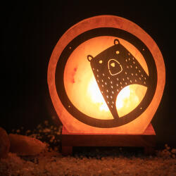  Himalája Sólámpa - MACKÓ korong forma (SLK-MACKO)