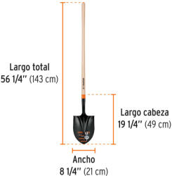 Truper Ásó-lapát 21x30cm Truper T-2000 (PRL-P)