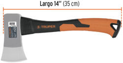 Truper Fejsze, üvegszálas nyél 0, 6kg TRUPER (hc-1-1/4f)