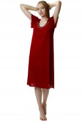 MEWA lingerie Beatriz Borgundi Térdig Érő Nappali Ingem - 44-ES Méret (4112)