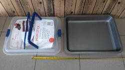 Net-Pol Teflon serpenyő fedővel 40x32, 5x5 cm Kiváló minőség BP40 (64757)