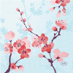 DUNI szalvéta 3 rétegű 24x24 "Cherry Bre Blue" 50 db/cs